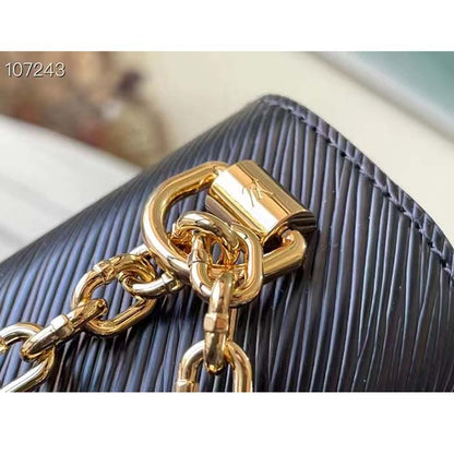 Louis Vuitton LV Women Twist PM Chain Bag Black Epi Grained Cowhide Leather