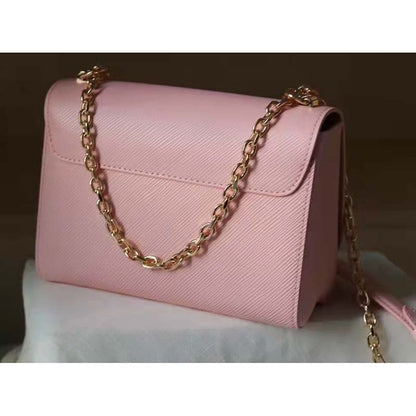 Louis Vuitton LV Women Twist PM Handback Rose Jasmin Epi Cowhide Leather