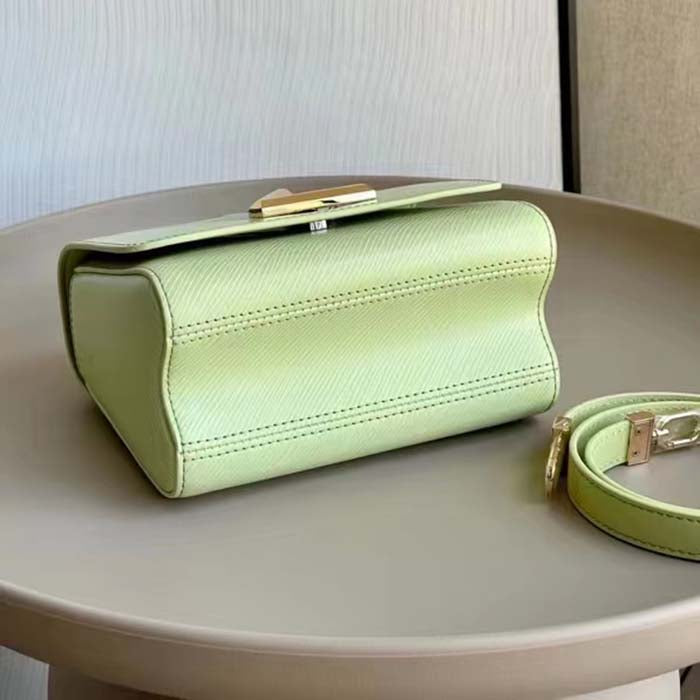 Louis Vuitton LV Women Twist PM Vert Noto Green Epi Grained Leather Cowhide Lock