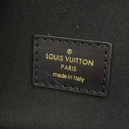 Louis Vuitton LV Women Vanity PM Handbag Black Embossed Grained Cowhide Leather