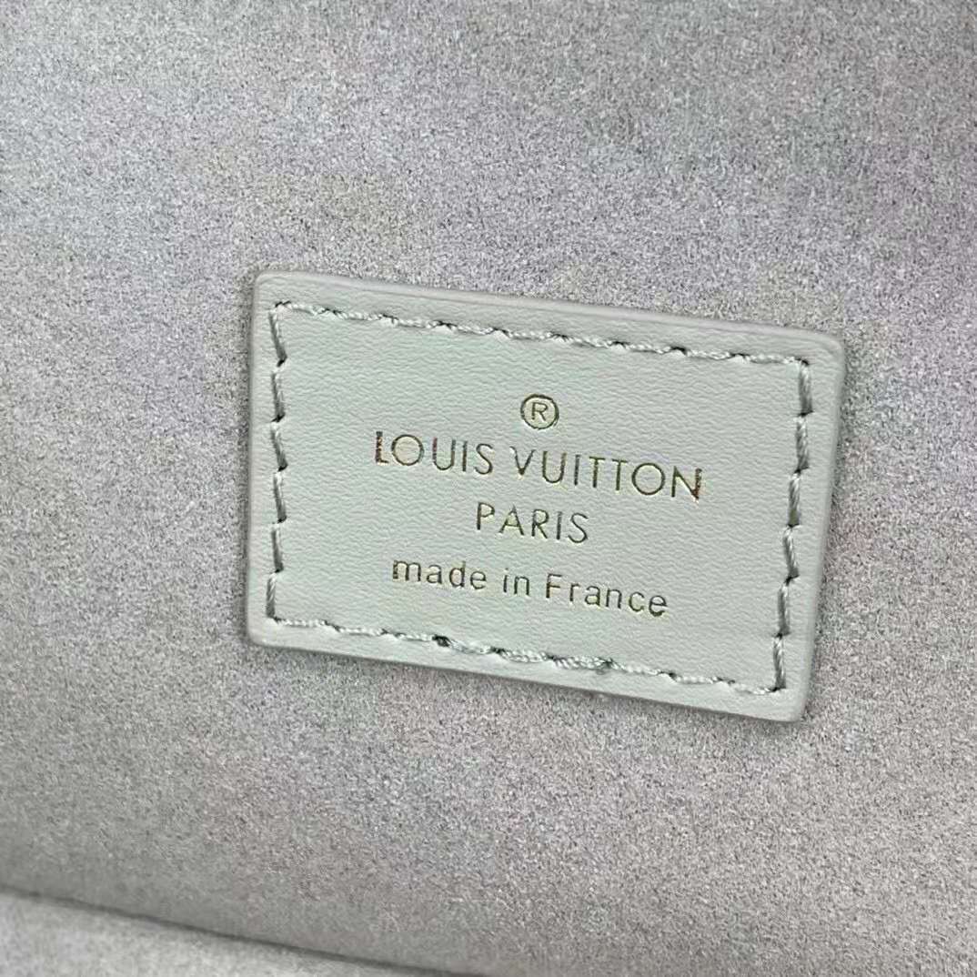 Louis Vuitton LV Women Vanity PM Handbag Tourterelle Beige Embossed Grained Cowhide Leather