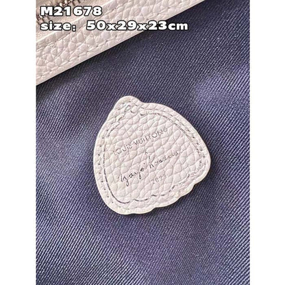 Louis Vuitton Unisex LV x YK Bandoulière Keepall 50 White Taurillon Monogram Cowhide Psychedelic Flower
