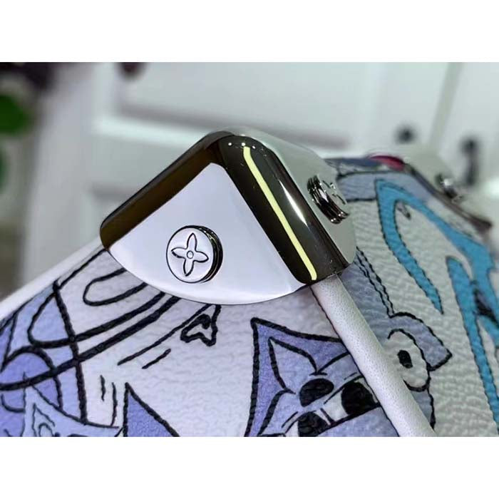Louis Vuitton Unisex Mini Soft Trunk Black Silver Monogram Eclipse Coated Canvas