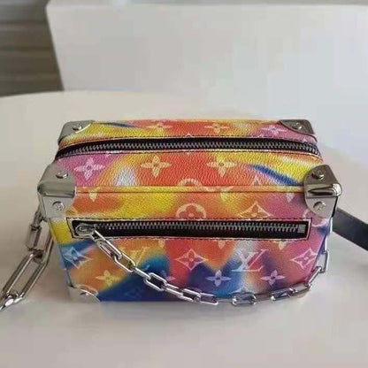 Louis Vuitton Unisex Mini Soft Trunk Monogram Sunset Coated Canvas Cowhide Leather