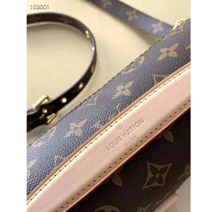 Louis Vuitton Unisex Pochette Métis Bag Monogram Coated Canvas Natural Cowhide