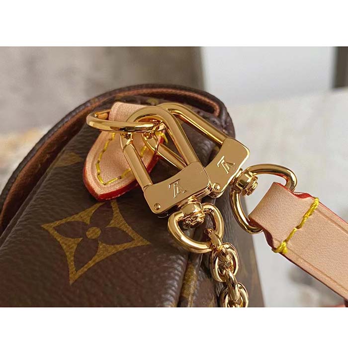 Louis Vuitton Women LV Wallet On Chain Ivy Brown Monogram Coated Canvas