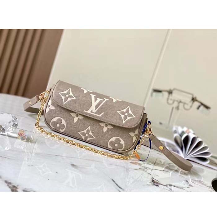 Louis Vuitton Women LV Wallet On Chain Ivy Monogram Empreinte Embossed Supple Grained Cowhide Leather