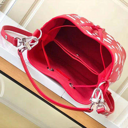 Louis Vuitton Women LVxYK NeoNoé BB Red White Grained Epi Cowhide Leather