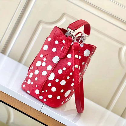 Louis Vuitton Women LVxYK NeoNoé BB Red White Grained Epi Cowhide Leather