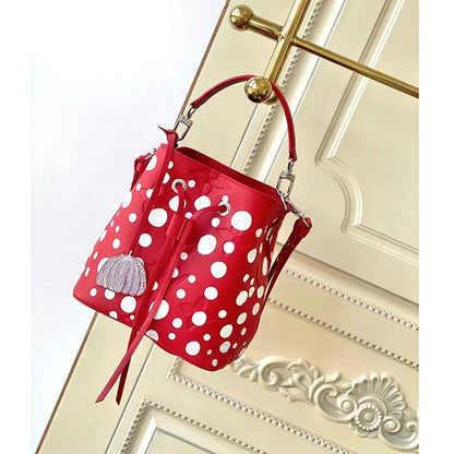 Louis Vuitton Women LVxYK NeoNoé BB Red White Grained Epi Cowhide Leather