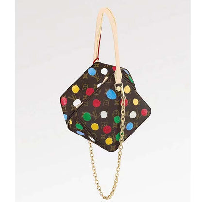 Louis Vuitton Women LVxYK Square Monogram Coated Canvas 3D Painted Dots Print
