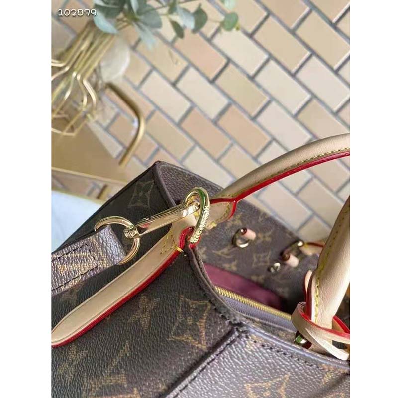 Louis Vuitton Women Montaigne BB Handbag Monogram Canvas Natural Cowhide Leather