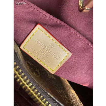 Louis Vuitton Women Montaigne BB Handbag Monogram Canvas Natural Cowhide Leather