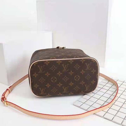 Louis Vuitton Women Nice BB Vanity Case Brown Monogram Coated Canvas