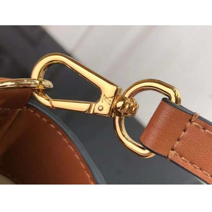 Louis Vuitton Women On My Side PM Tote Bag Brown Canvas Smooth Cowhide