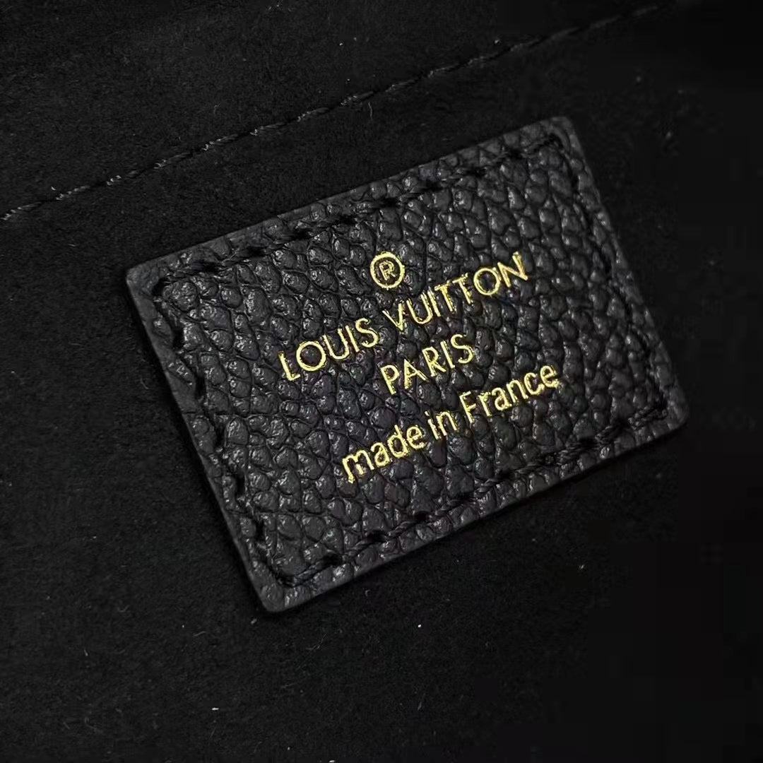 Louis Vuitton Women Papillon BB Black Beige Embossed Supple Grained Cowhide Leather