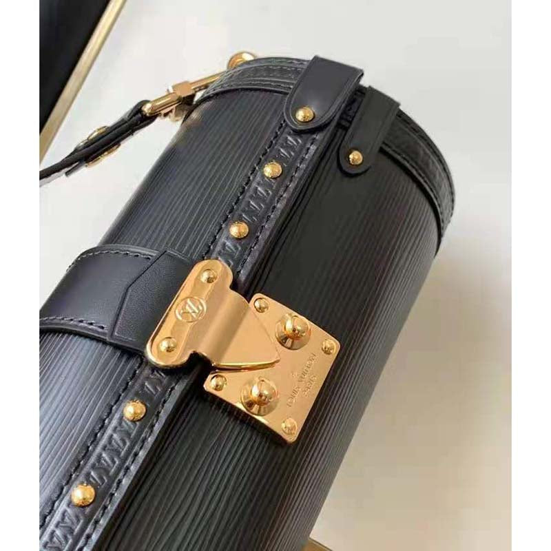 Louis Vuitton Women Papillon Trunk Handbag Black Epi Cowhide Leather