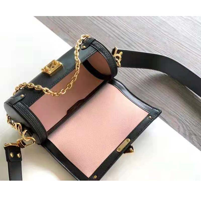 Louis Vuitton Women Papillon Trunk Handbag Black Epi Cowhide Leather