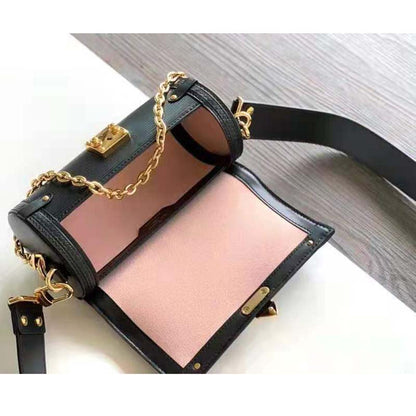 Louis Vuitton Women Papillon Trunk Handbag Black Epi Cowhide Leather