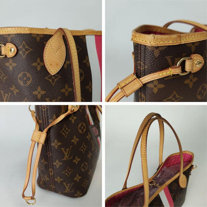 LOUIS VUITTON handbag Neverfull PM monogram with initials