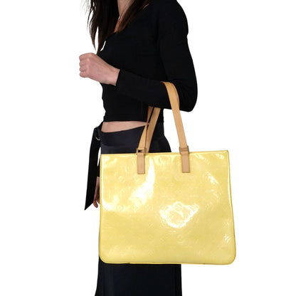 LOUIS VUITTON Colombus shopper shoulder bag in patent leather