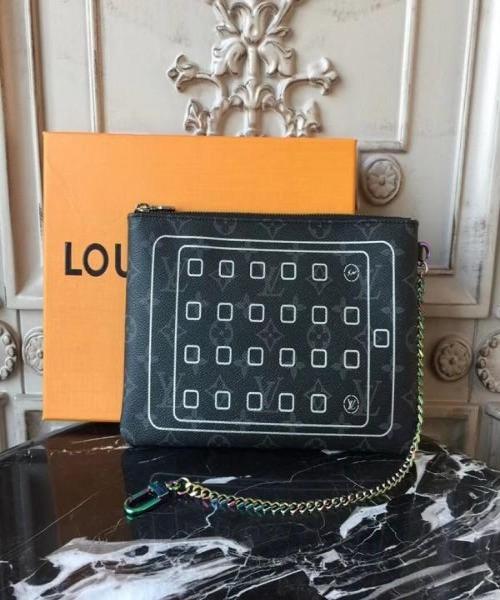 Louis Vuitton Ipad Pouch Monogram Eclipse Flash