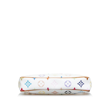LOUIS VUITTON Monogram Multicolore Pochette Accessoires White