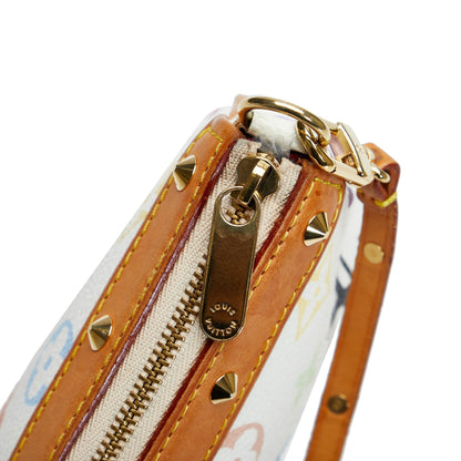 LOUIS VUITTON Monogram Multicolore Pochette Accessoires White