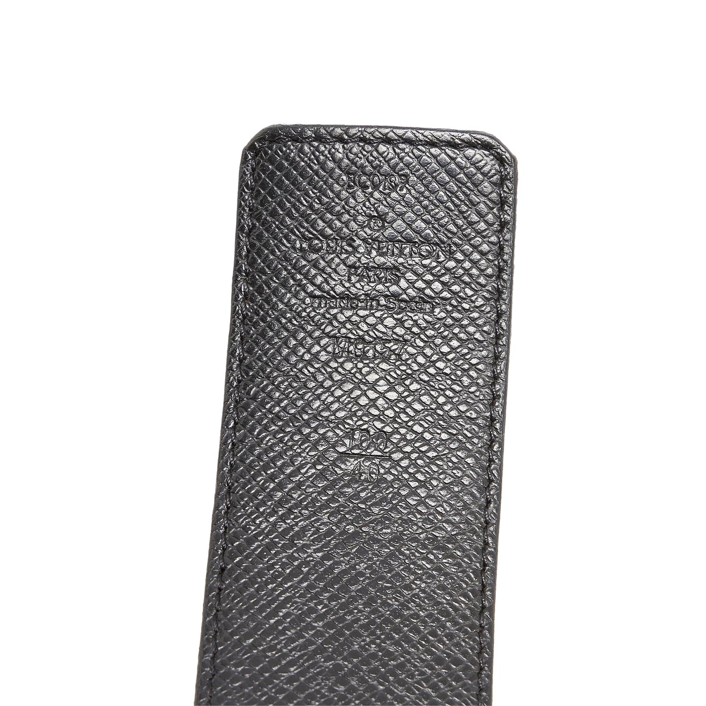 LOUIS VUITTON Monogram Eclipse Initiales Belt