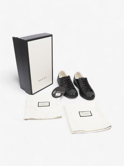 Gucci GG Ace Embossed Trainers Black Leather EU 41 UK 7