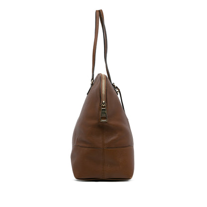 Brown Gucci Leather Bree Tote Bag