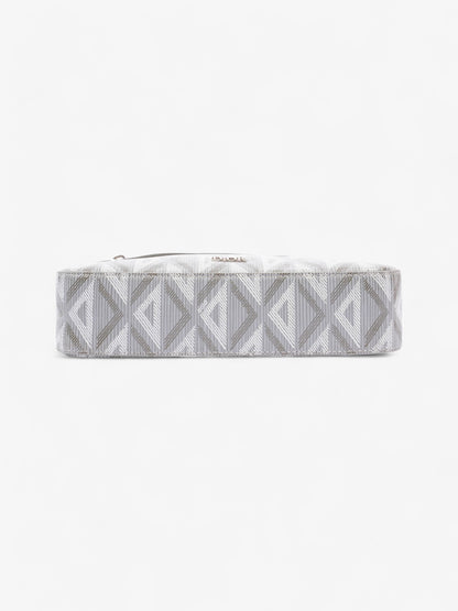 Christian Dior CD Diamond Safari with Strap Grey Coated Canvas