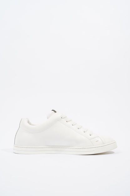 Fendi Monster Eyes Sneaker White / Gold / Black Leather EU 42 UK 8