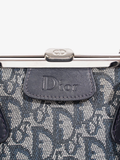 Christian Dior Doctor Bag Monogram / Navy Blue Canvas