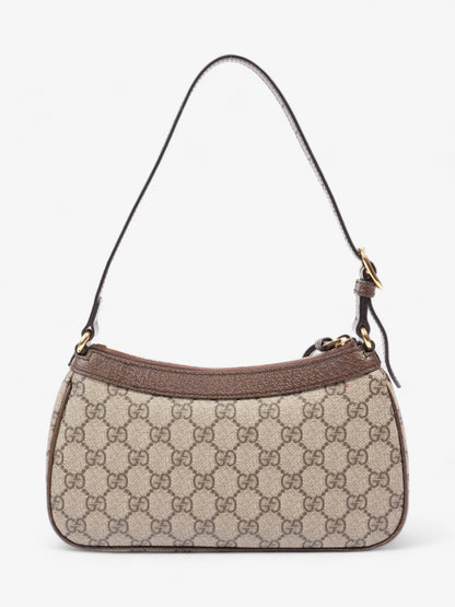 Gucci Ophidia Beige And Ebony GG Supreme Coated Canvas Small