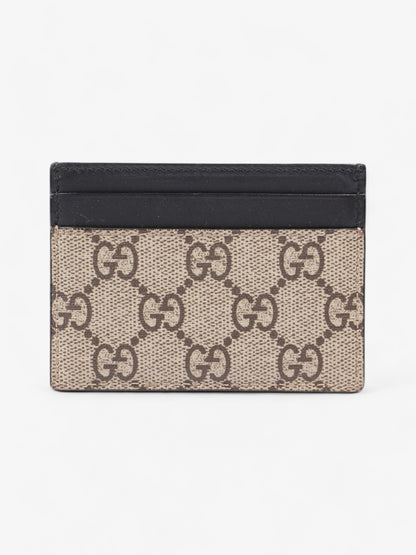 Gucci Tiger Card Holder Supreme / Black Coated Canvas