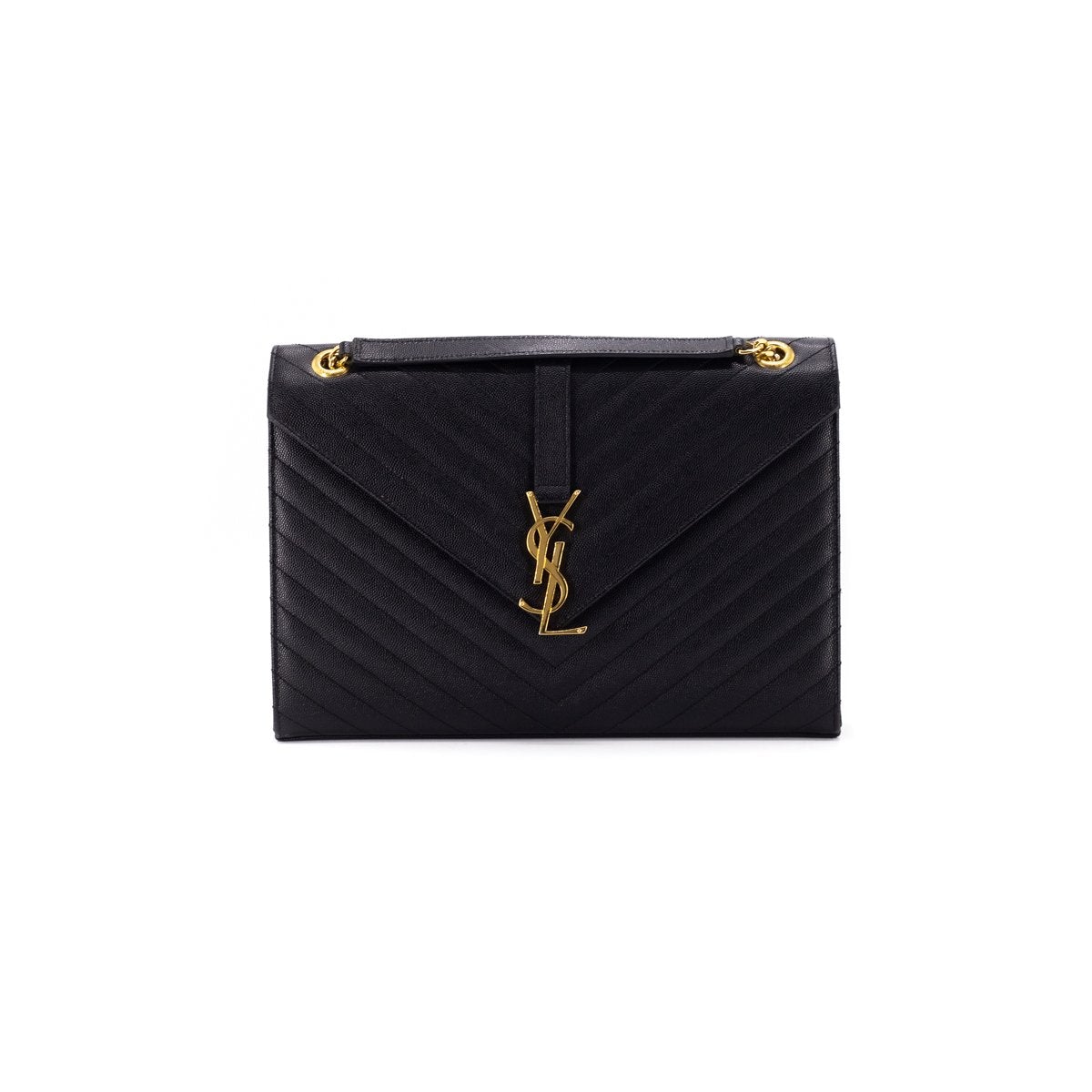Saint Laurent Envelope Bag Large Black