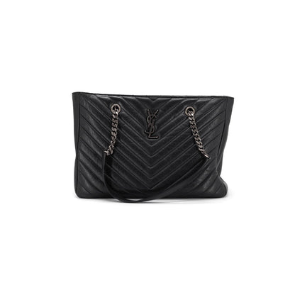 Saint Laurent Chevron Tote Black