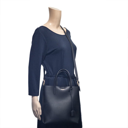 Saint Laurent Leather Tote Black
