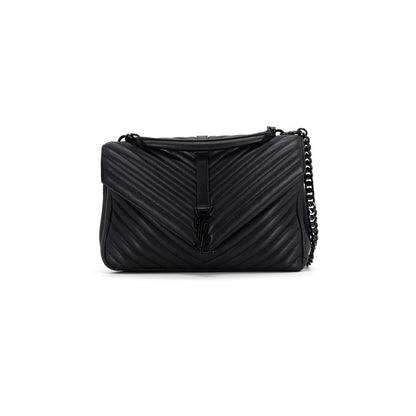 SAINT LAURENT COLLEGE LARGE IN MATELASSÉ LEATHER SO BLACK