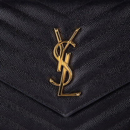 Saint Laurent Envelope Wallet On Chain Black