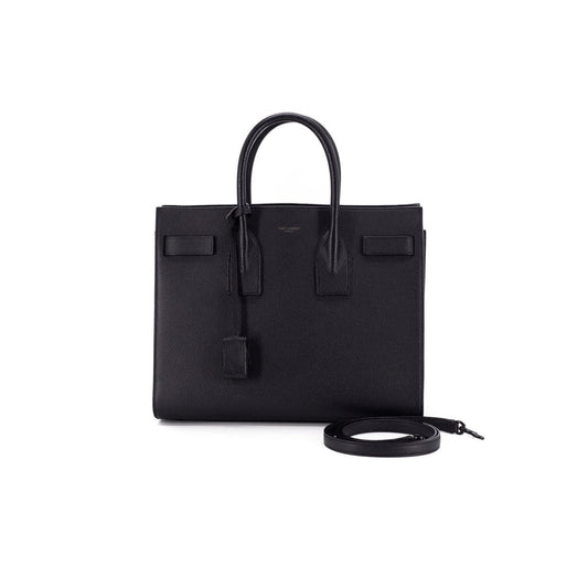 Saint Laurent Classic Sac De Jour Small In Grained Leather Black