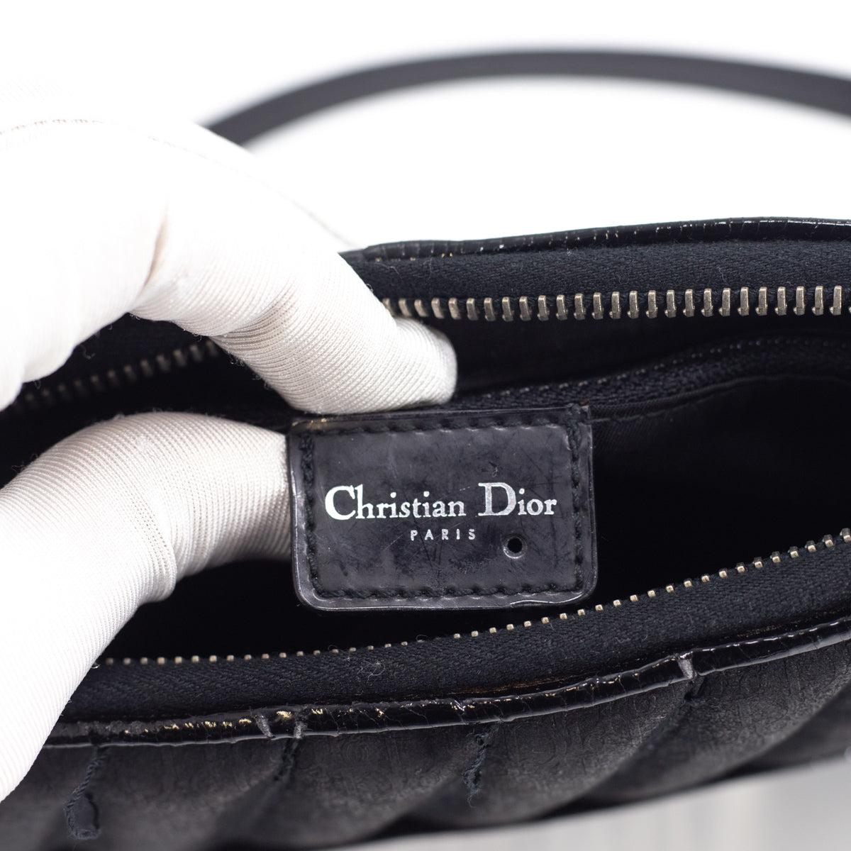 Dior Montaigne 1947 Bag Black by John Galliano Collection