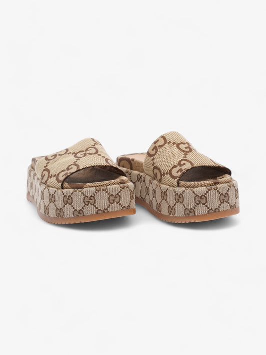 Gucci GG Platform Slide GG Supreme Canvas EU 36 UK 3