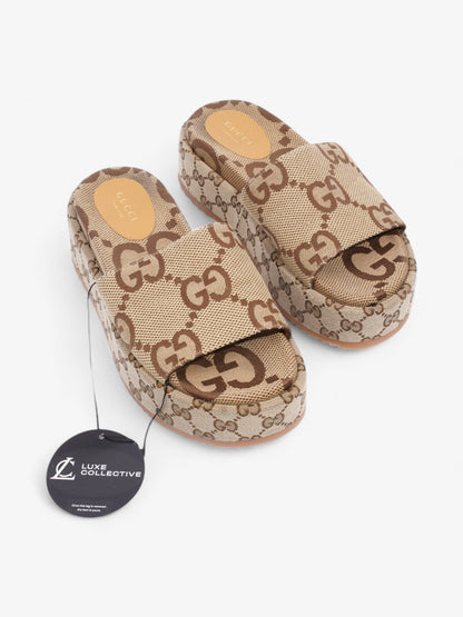 Gucci GG Platform Slide GG Supreme Canvas EU 36 UK 3