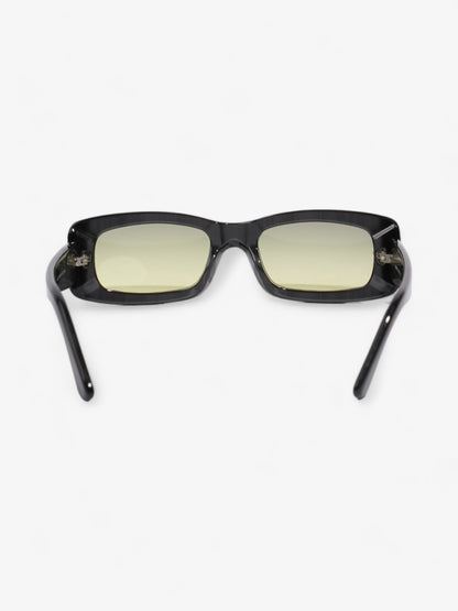 Fendi 90's Rectangle Sunglasses Grey / Green Lens Acetate 125mm