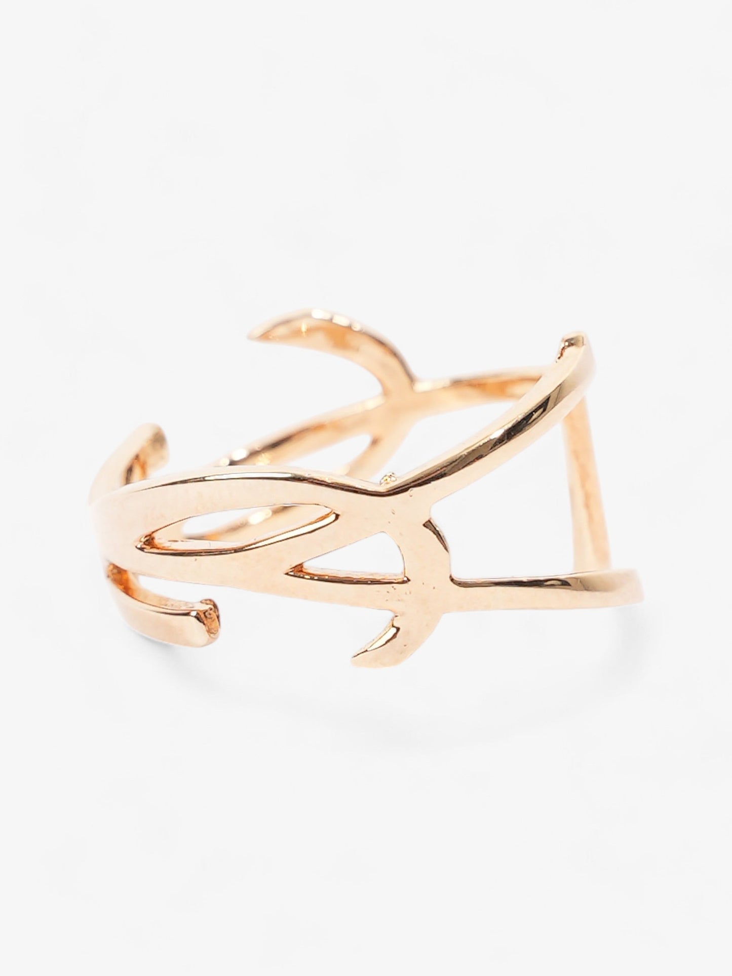 Saint Laurent Opyum Twist Ring Gold Brass 10 (Circumference - 63mm)
