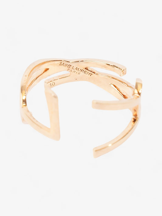 Saint Laurent Opyum Twist Ring Gold Brass 10 (Circumference - 63mm)