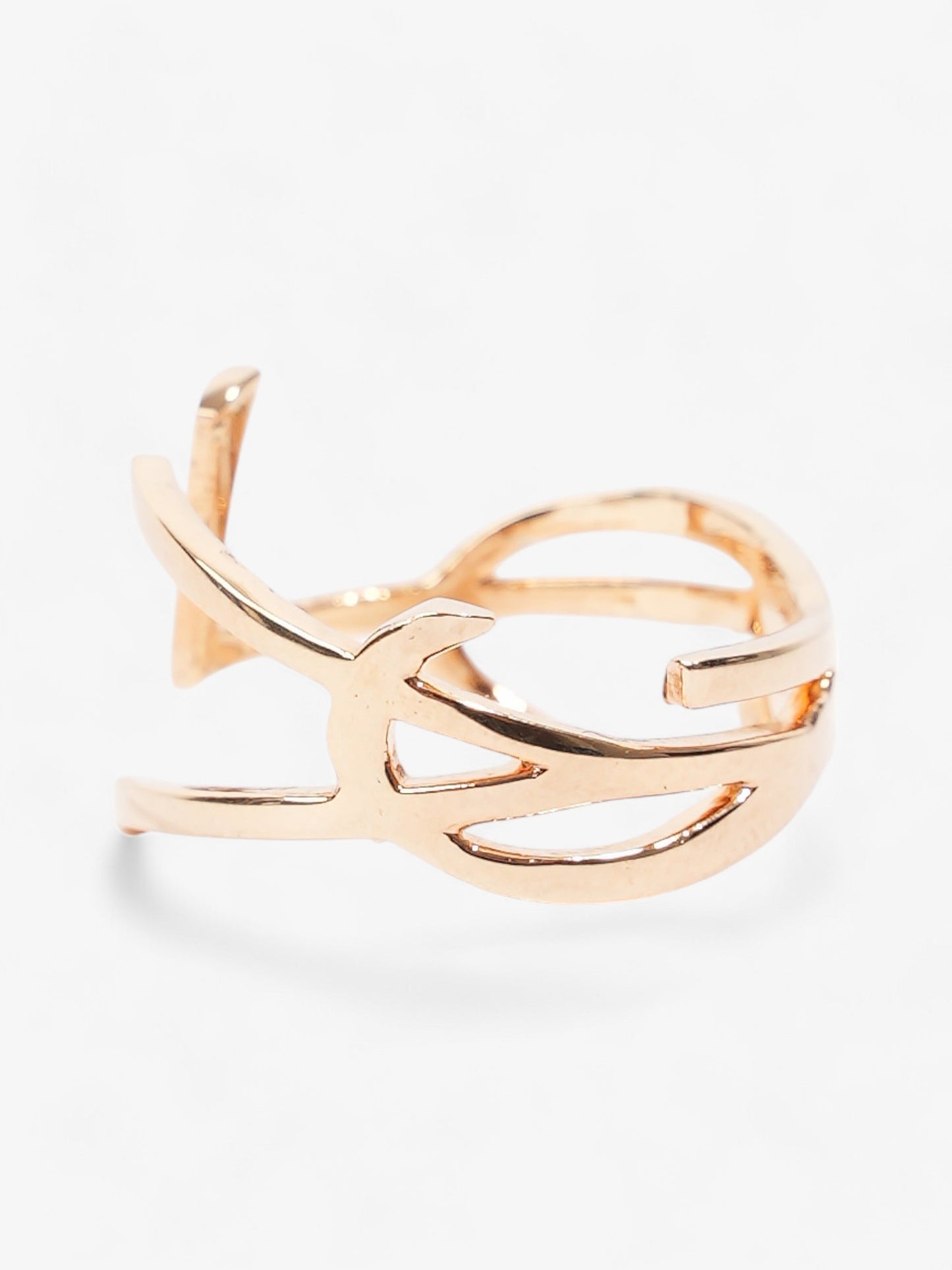Saint Laurent Opyum Twist Ring Gold Brass 10 (Circumference - 63mm)