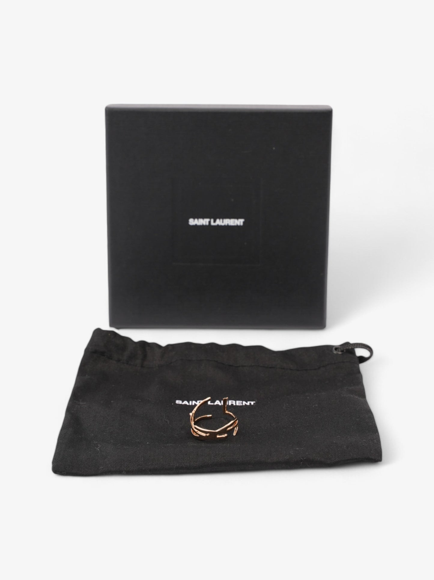 Saint Laurent Opyum Twist Ring Gold Brass 10 (Circumference - 63mm)